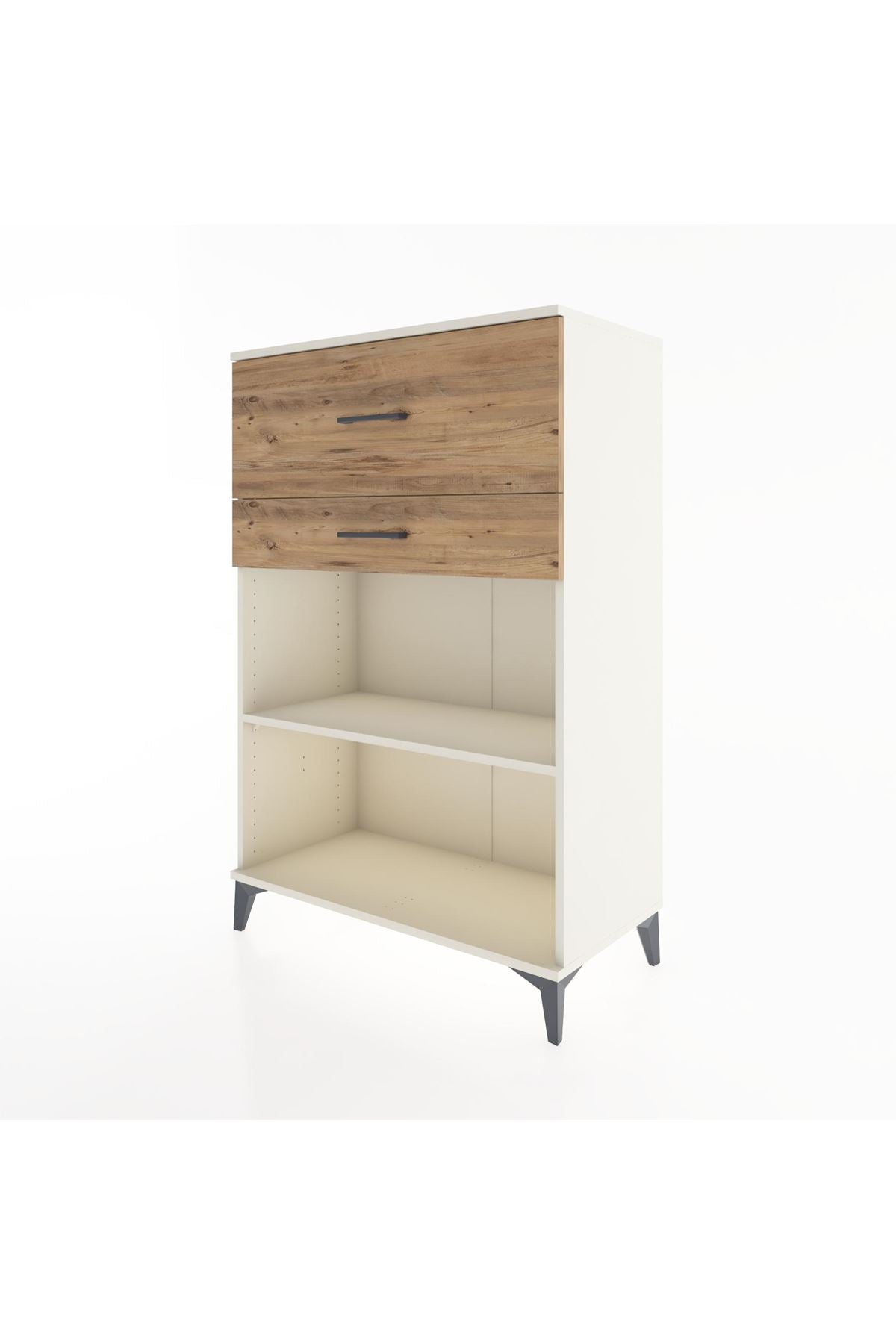 Hyperion Dolap Tek Raflı 2 Çekmeceli 88x44x134 - S51M045V3B