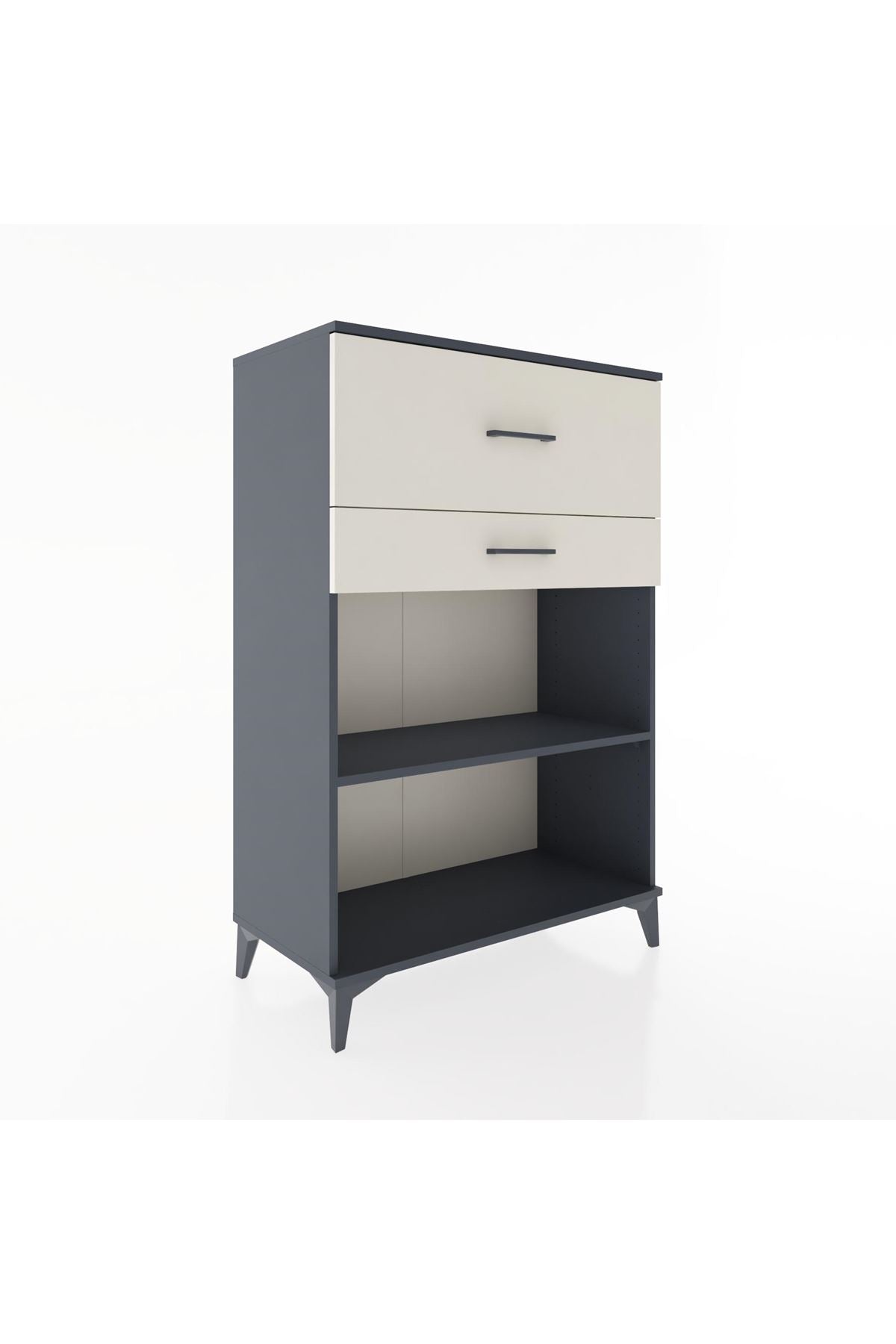 Hyperion Dolap Tek Raflı 2 Çekmeceli 88x44x134 - S51M045V4B