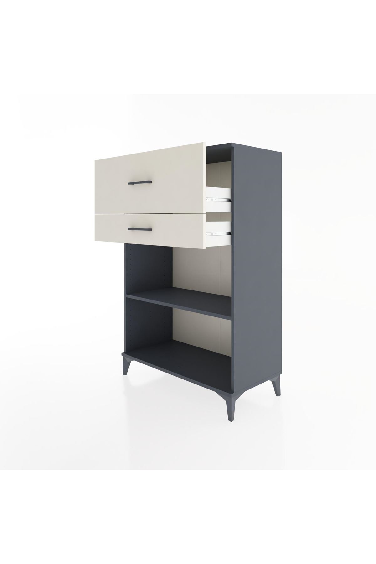 Hyperion Dolap Tek Raflı 2 Çekmeceli 88x44x134 - S51M045V4B