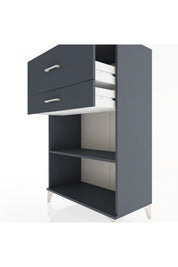 Hyperion Dolap Tek Raflı 2 Çekmeceli 88x44x134 - S51M045V5B