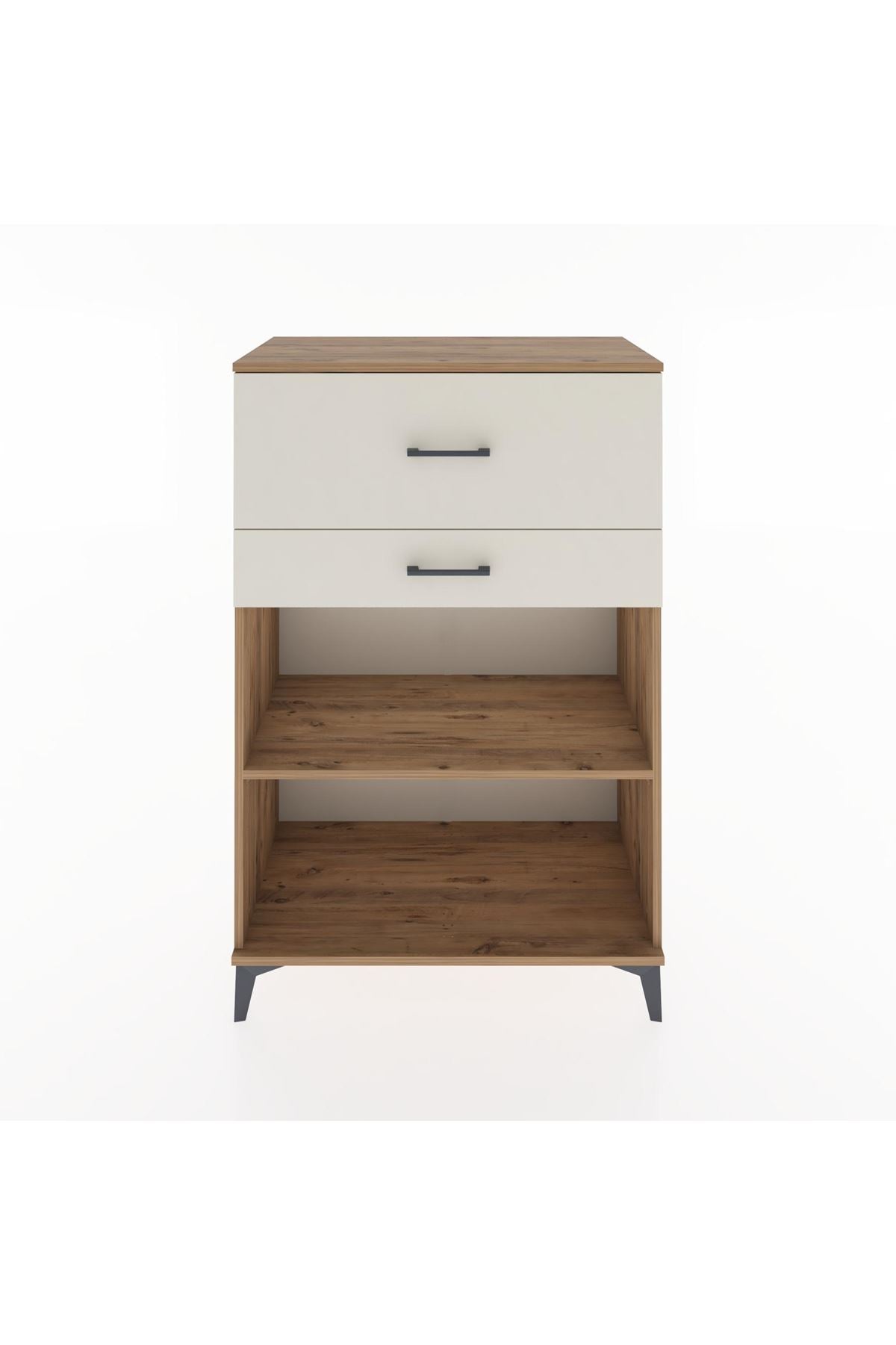 Hyperion Dolap Tek Raflı 2 Çekmeceli 88x44x134 - S51M045V7B
