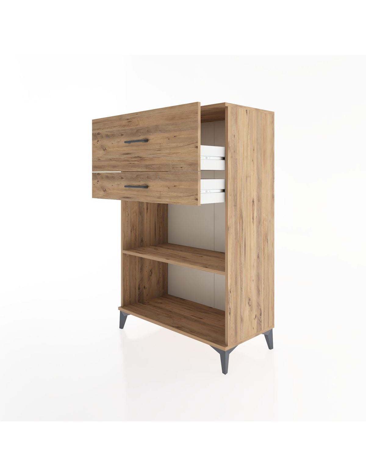 Hyperion Dolap Tek Raflı 2 Çekmeceli 88x44x134 - S51M045V9B