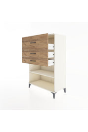 Hyperion Dolap Tek Raflı 3 Çekmeceli 88x44x134 - S51M046V3B