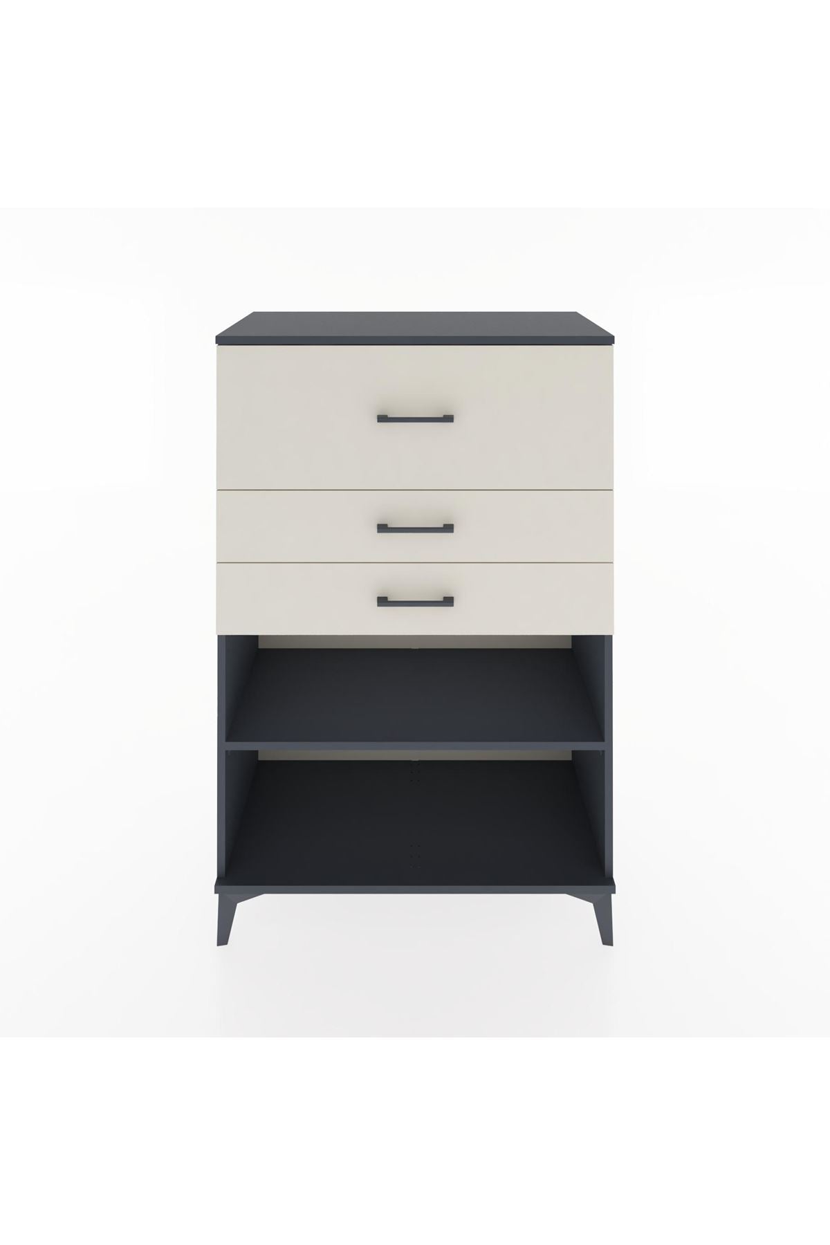 Hyperion Dolap Tek Raflı 3 Çekmeceli 88x44x134 - S51M046V4B