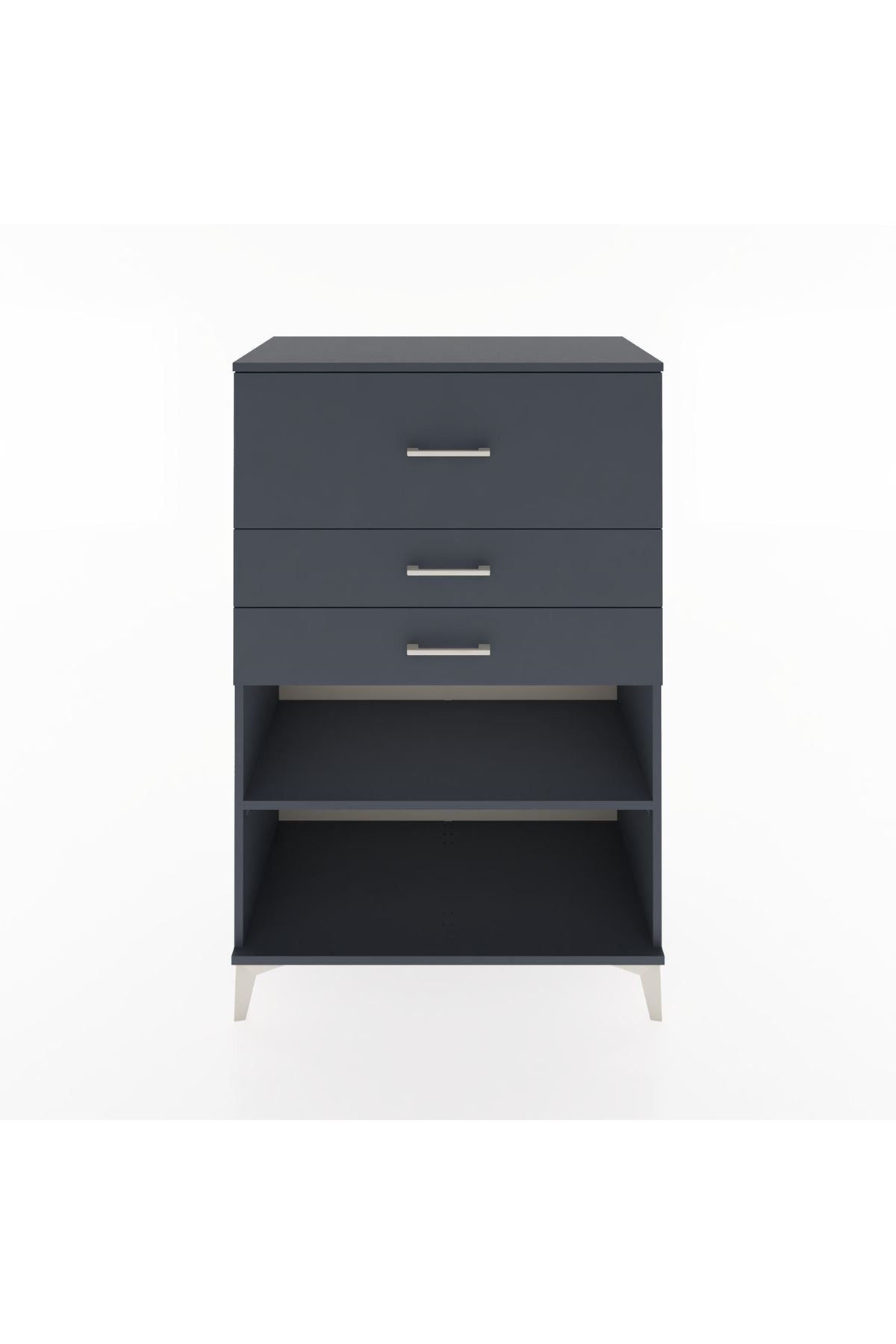 Hyperion Dolap Tek Raflı 3 Çekmeceli 88x44x134 - S51M046V5B
