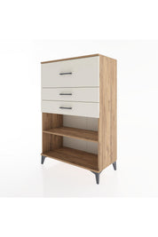 Hyperion Dolap Tek Raflı 3 Çekmeceli 88x44x134 - S51M046V7B
