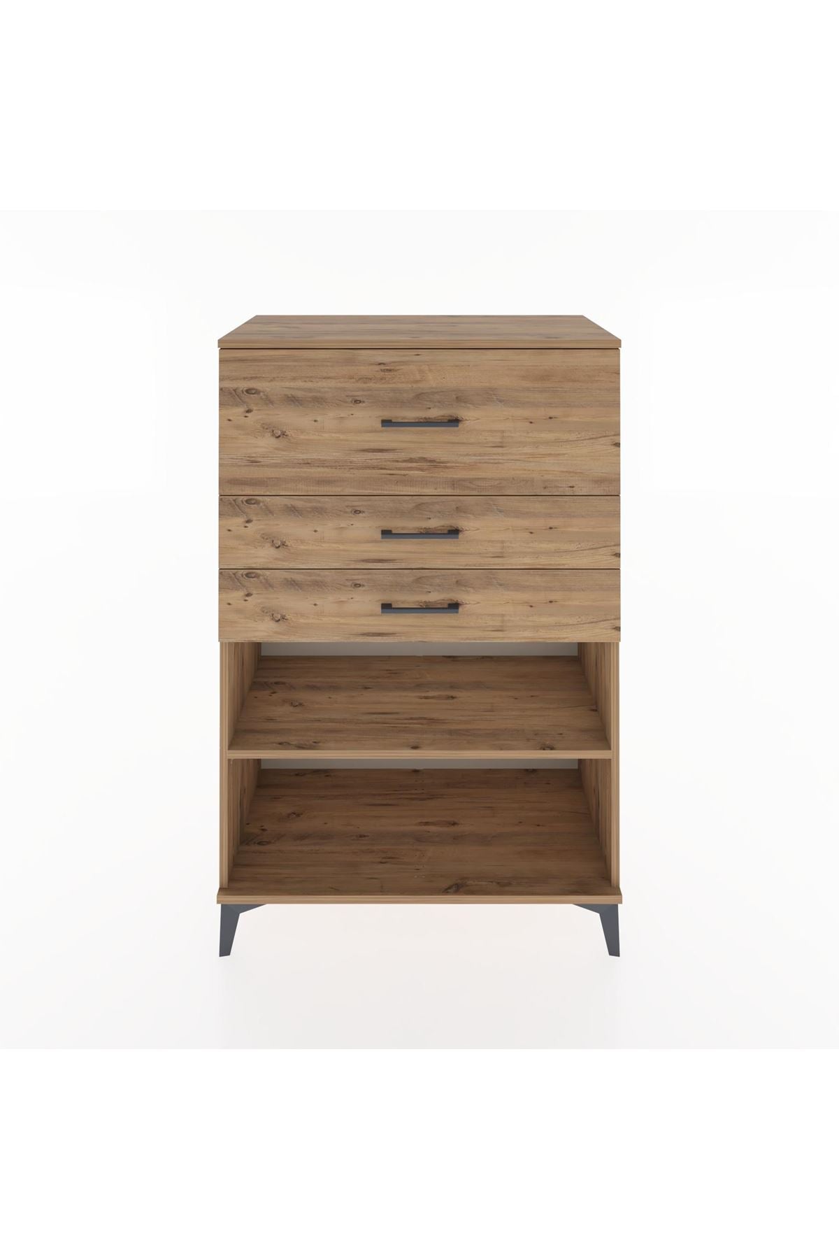 Hyperion Dolap Tek Raflı 3 Çekmeceli 88x44x134 - S51M046V9B