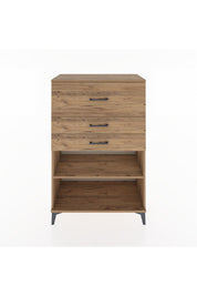 Hyperion Dolap Tek Raflı 3 Çekmeceli 88x44x134 - S51M046V9B