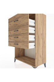 Hyperion Dolap 4 Çekmeceli 88x44x134 - S51M047V9B