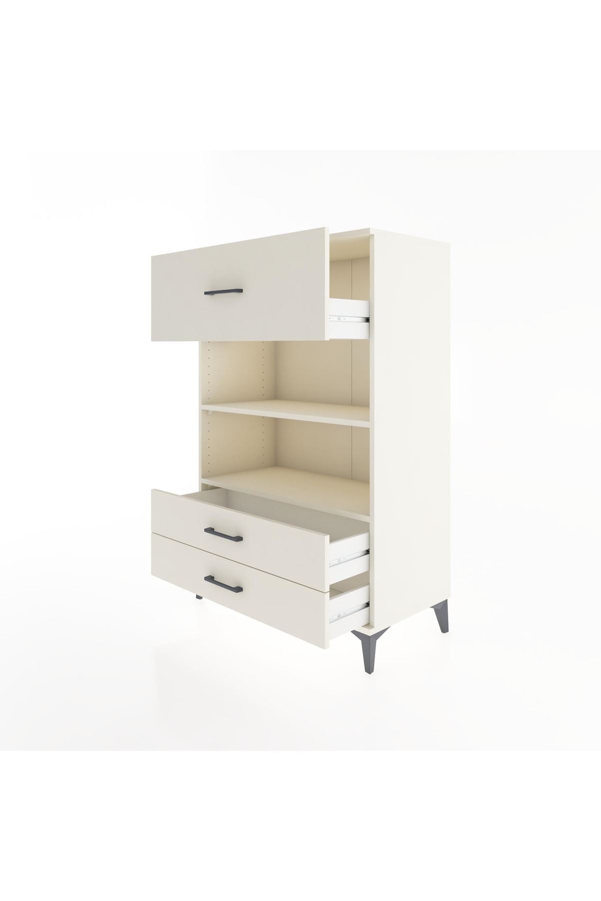 Hyperion Dolap 2 Raflı 3 Çekmeceli 88x44x134 - S51M049V1B