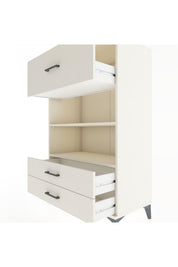 Hyperion Dolap 2 Raflı 3 Çekmeceli 88x44x134 - S51M049V1B
