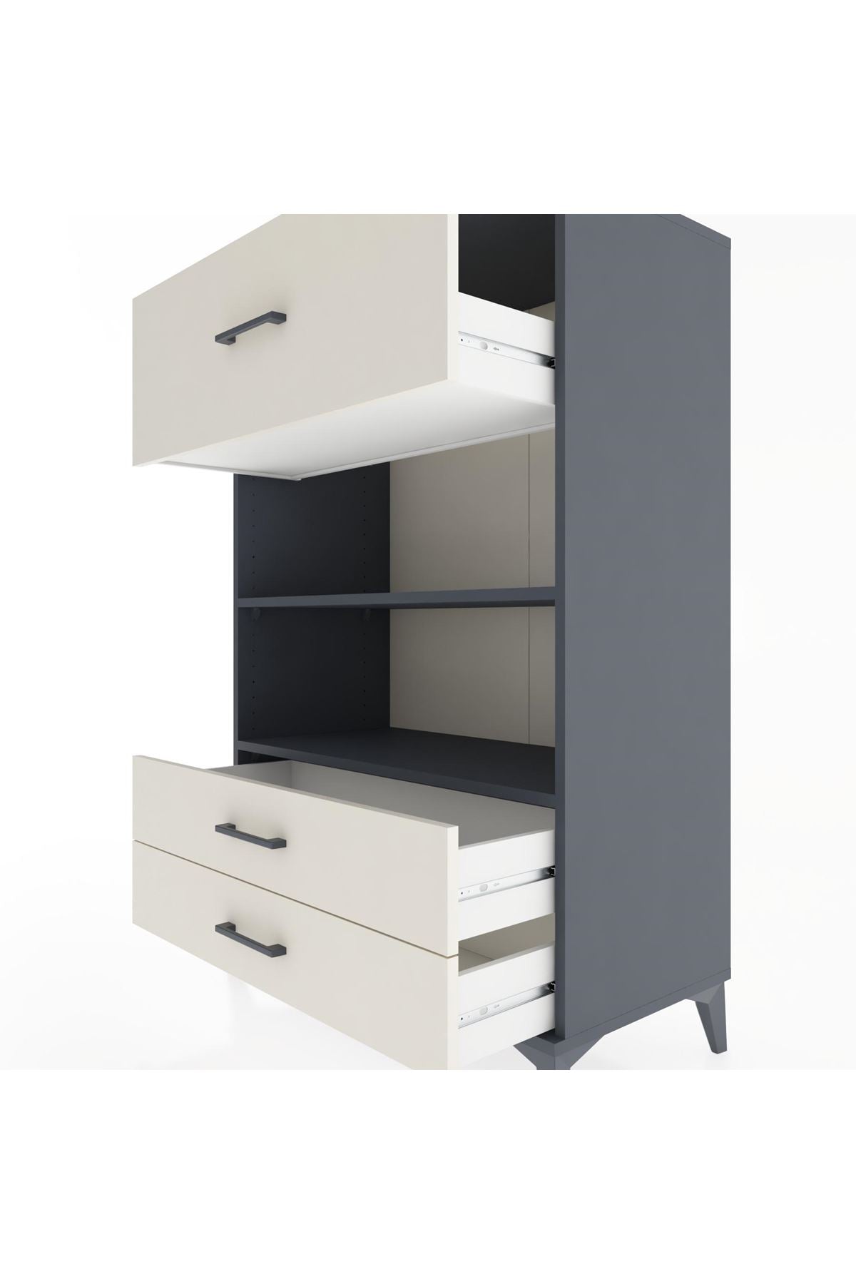 Hyperion Dolap 2 Raflı 3 Çekmeceli 88x44x134 - S51M049V4B