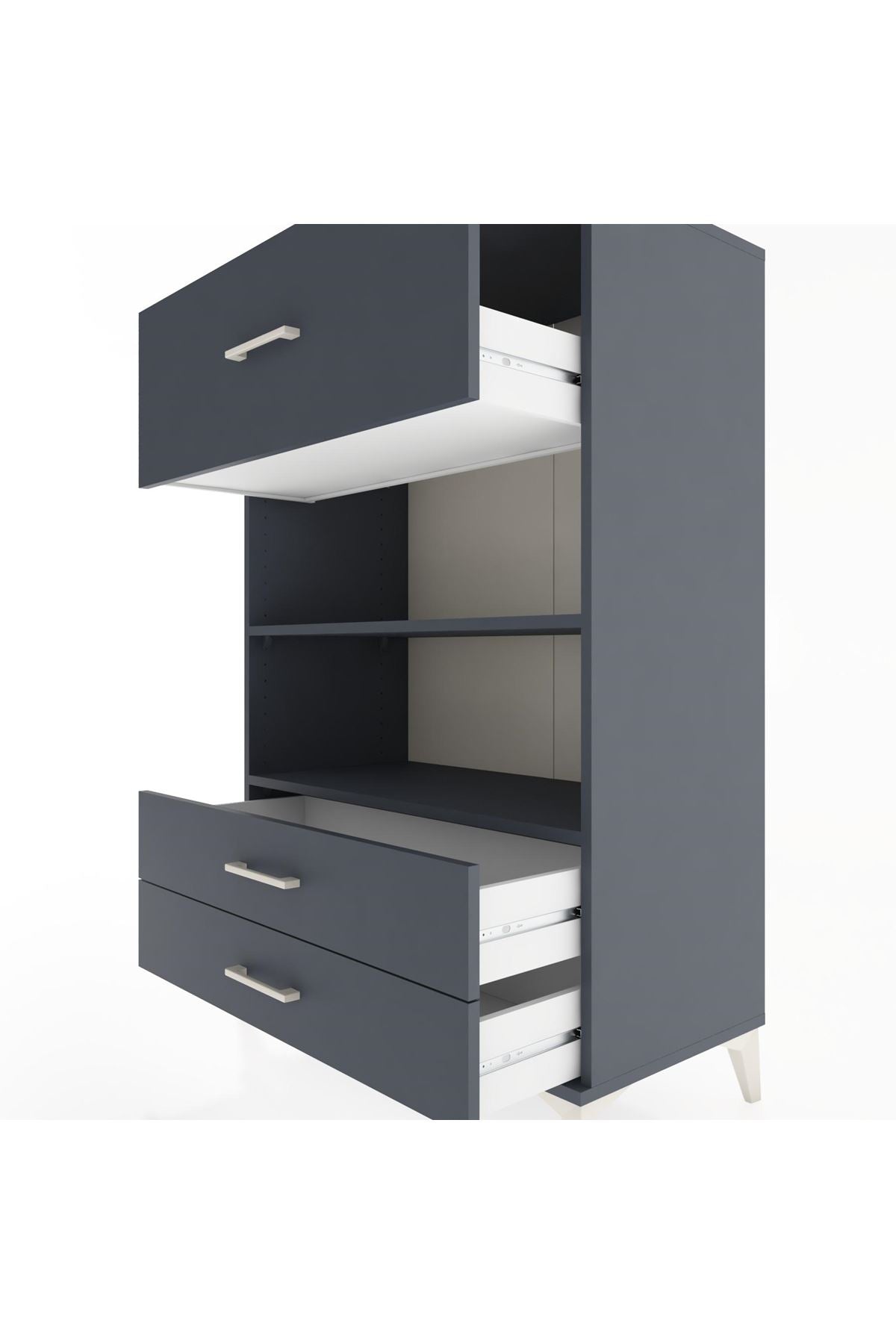 Hyperion Dolap 2 Raflı 3 Çekmeceli 88x44x134 - S51M049V5B