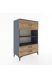 Hyperion Dolap 2 Raflı 3 Çekmeceli 88x44x134 - S51M049V6B