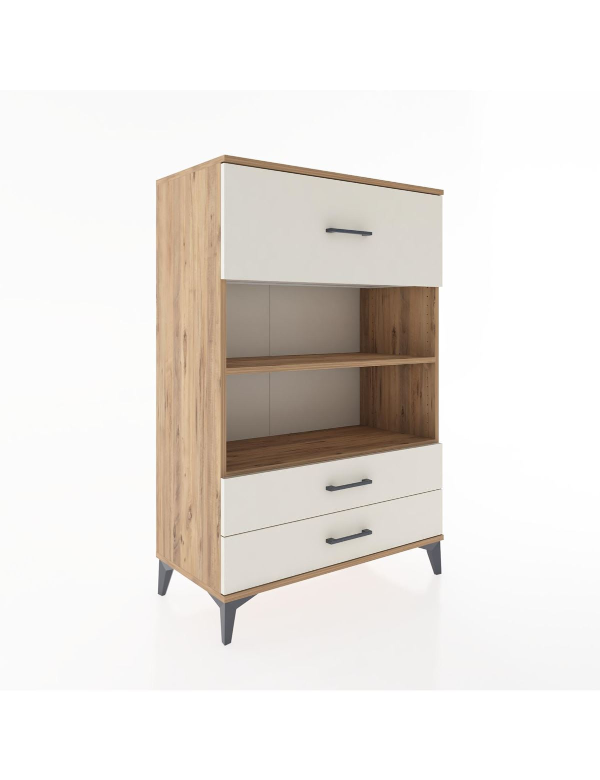 Hyperion Dolap 2 Raflı 3 Çekmeceli 88x44x134 - S51M049V7B
