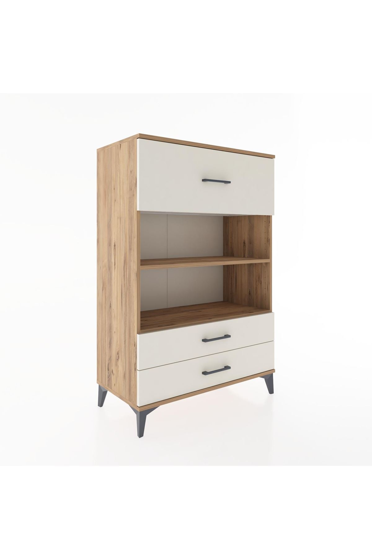 Hyperion Dolap 2 Raflı 3 Çekmeceli 88x44x134 - S51M049V7B
