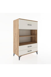 Hyperion Dolap 2 Raflı 3 Çekmeceli 88x44x134 - S51M049V7B