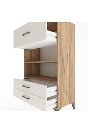 Hyperion Dolap 2 Raflı 3 Çekmeceli 88x44x134 - S51M049V7B