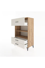 Hyperion Dolap 2 Raflı 3 Çekmeceli 88x44x134 - S51M049V7B