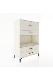 Hyperion Dolap Tek Raflı 4 Çekmeceli 88x44x134 - S51M050V1B