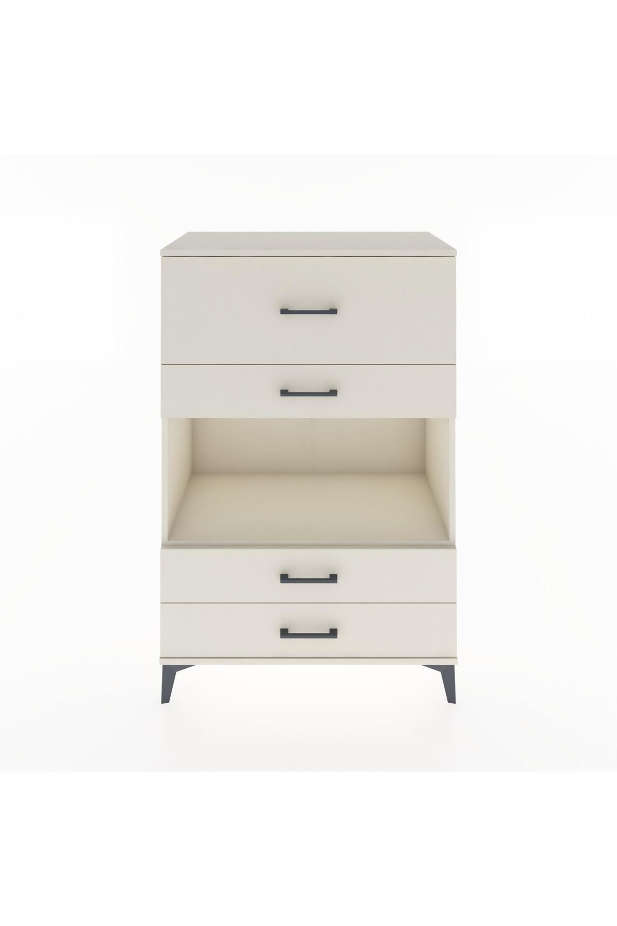 Hyperion Dolap Tek Raflı 4 Çekmeceli 88x44x134 - S51M050V1B