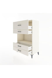 Hyperion Dolap Tek Raflı 4 Çekmeceli 88x44x134 - S51M050V1B