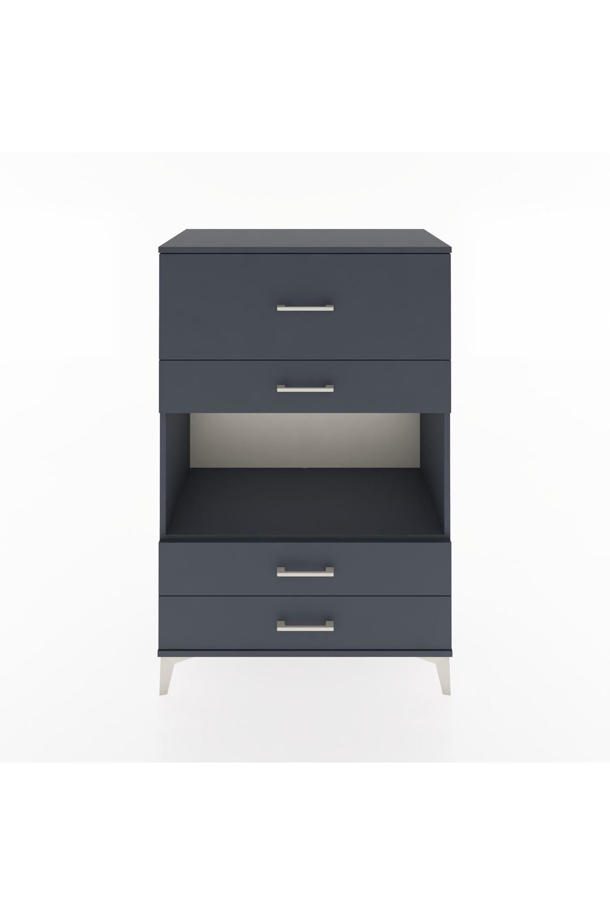Hyperion Dolap Tek Raflı 4 Çekmeceli 88x44x134 - S51M050V5B