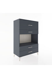 Hyperion Dolap Tek Raflı 4 Çekmeceli 88x44x134 - S51M050V5B