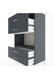 Hyperion Dolap Tek Raflı 4 Çekmeceli 88x44x134 - S51M050V5B