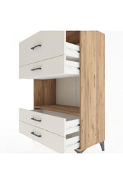 Hyperion Dolap Tek Raflı 4 Çekmeceli 88x44x134 - S51M050V7B
