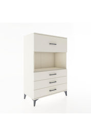 Hyperion Dolap Tek Raflı 4 Çekmeceli 88x44x134 - S51M051V1B