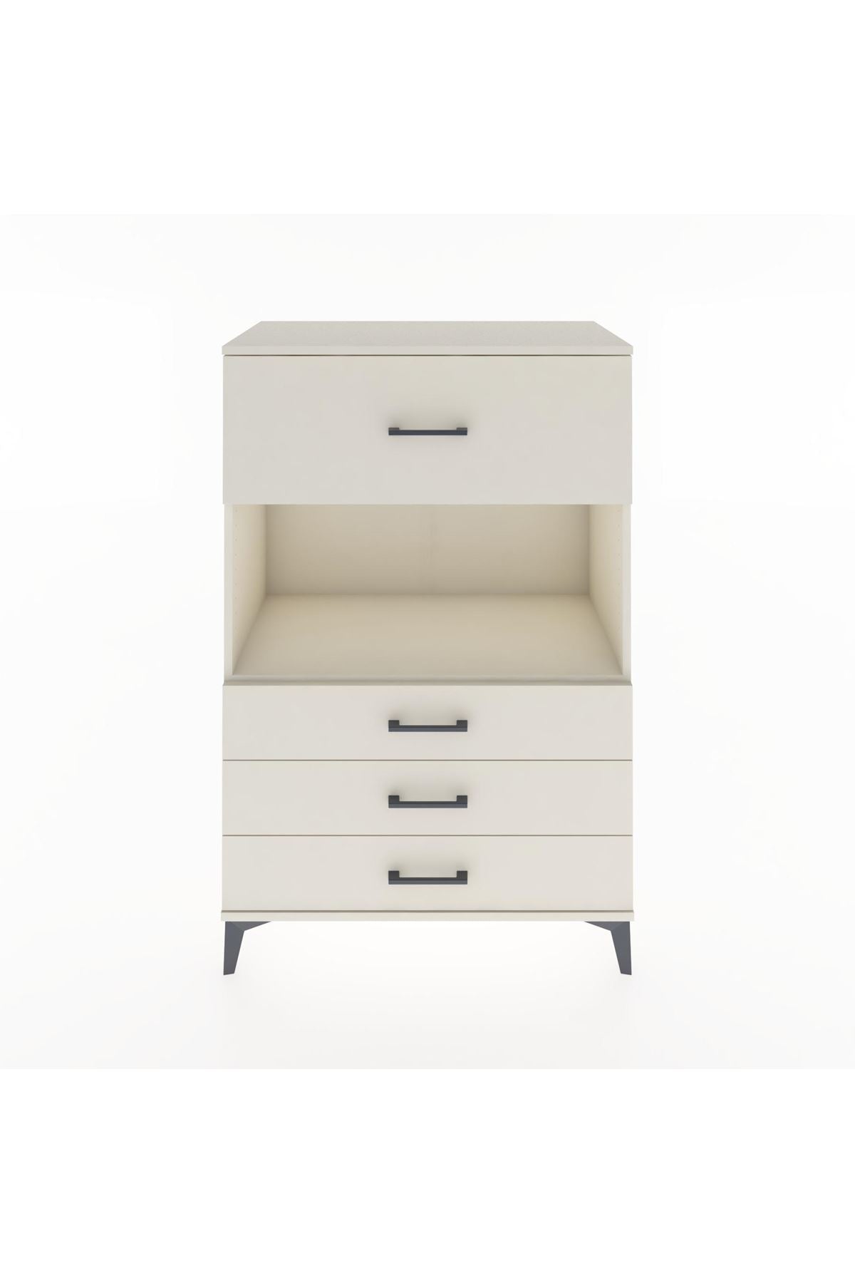Hyperion Dolap Tek Raflı 4 Çekmeceli 88x44x134 - S51M051V1B