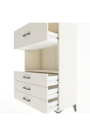 Hyperion Dolap Tek Raflı 4 Çekmeceli 88x44x134 - S51M051V1B