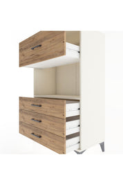 Hyperion Dolap Tek Raflı 4 Çekmeceli 88x44x134 - S51M051V3B