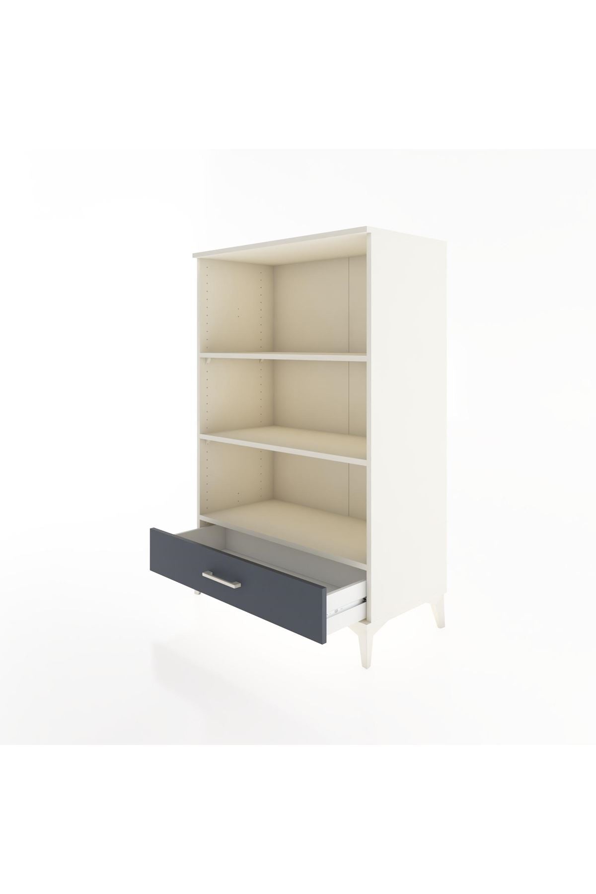 Hyperion Dolap 3 Raflı Tek Çekmeceli 88x44x134 - S51M052V2B
