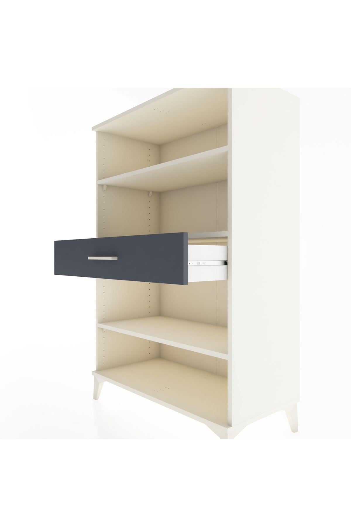 Hyperion Dolap 3 Raflı Tek Çekmeceli 88x44x134 - S51M054V2B