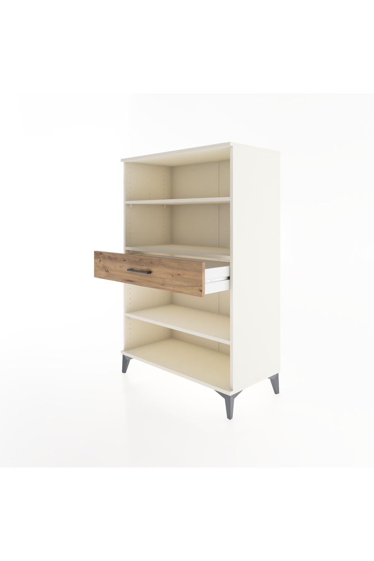 Hyperion Dolap 3 Raflı Tek Çekmeceli 88x44x134 - S51M054V3B