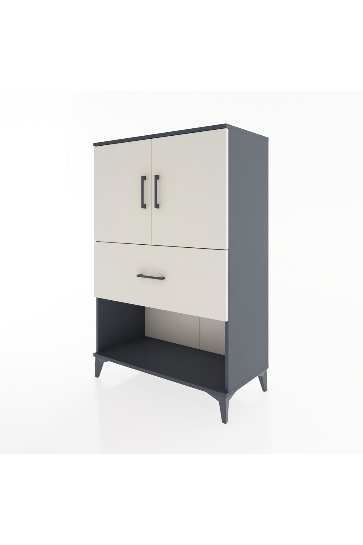 Hyperion Dolap 2 Raflı Tek Çekmeceli 2 Kapaklı 88x44x134 - S51M018V4B
