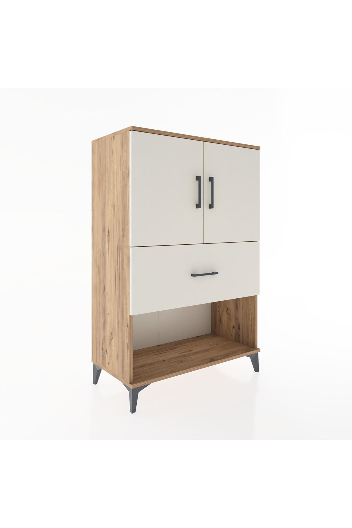 Hyperion Dolap 2 Raflı Tek Çekmeceli 2 Kapaklı 88x44x134 - S51M018V7B