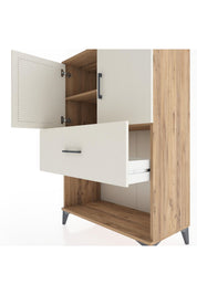Hyperion Dolap 2 Raflı Tek Çekmeceli 2 Kapaklı 88x44x134 - S51M018V7B