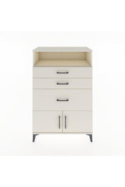 Hyperion Dolap Tek Raflı 3 Çekmeceli 2 Kapaklı 88x44x134 - S51M019V1B
