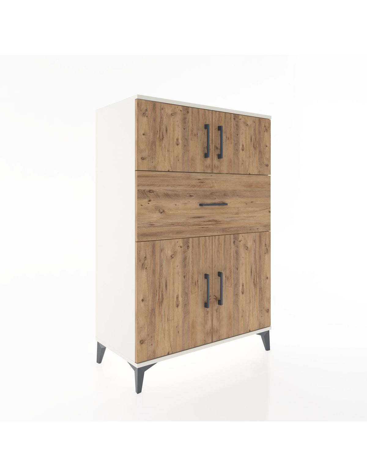 Hyperion Dolap 2 Raflı Tek Çekmeceli 4 Kapaklı 88x44x134 - S51M020V3B