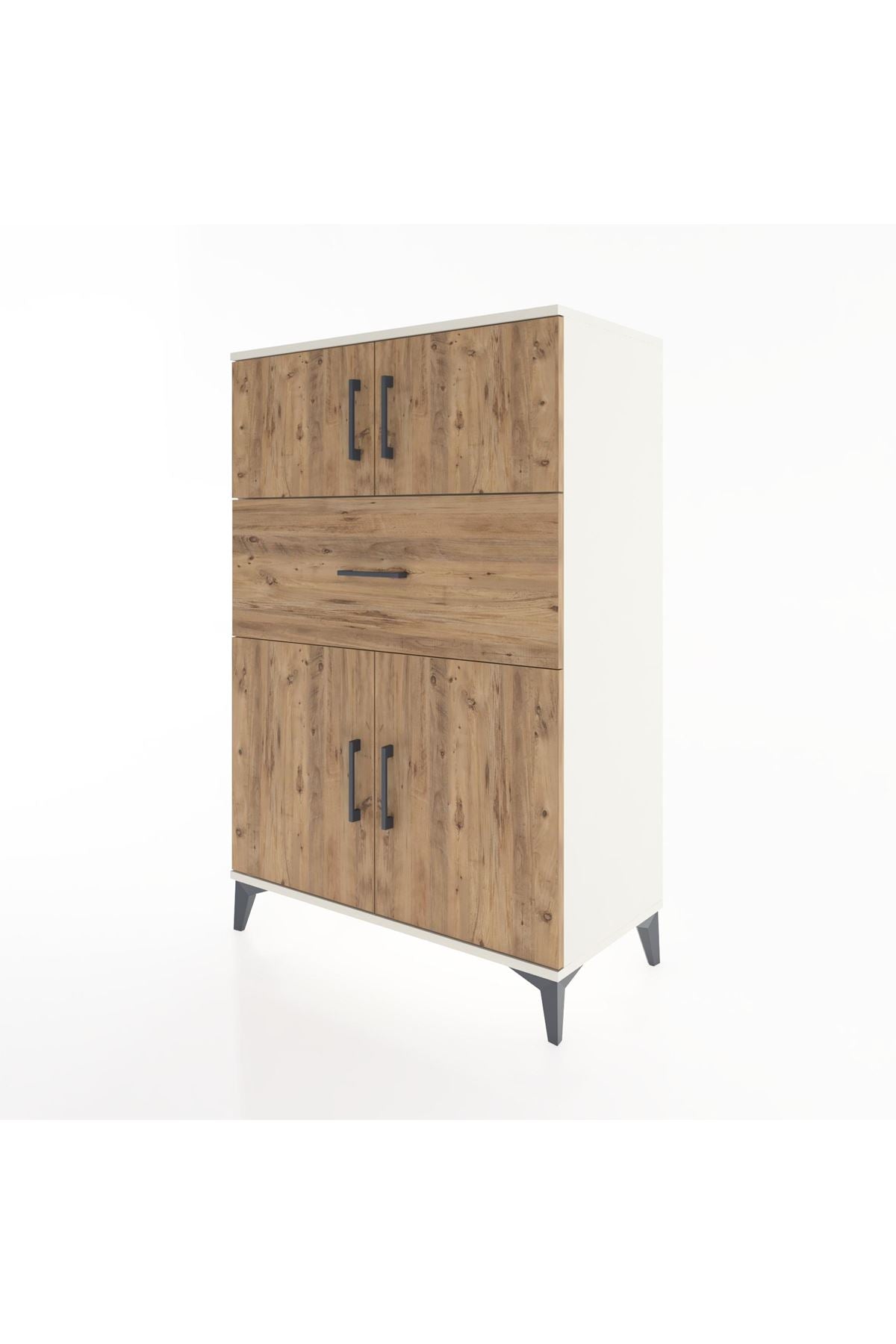 Hyperion Dolap 2 Raflı Tek Çekmeceli 4 Kapaklı 88x44x134 - S51M020V3B