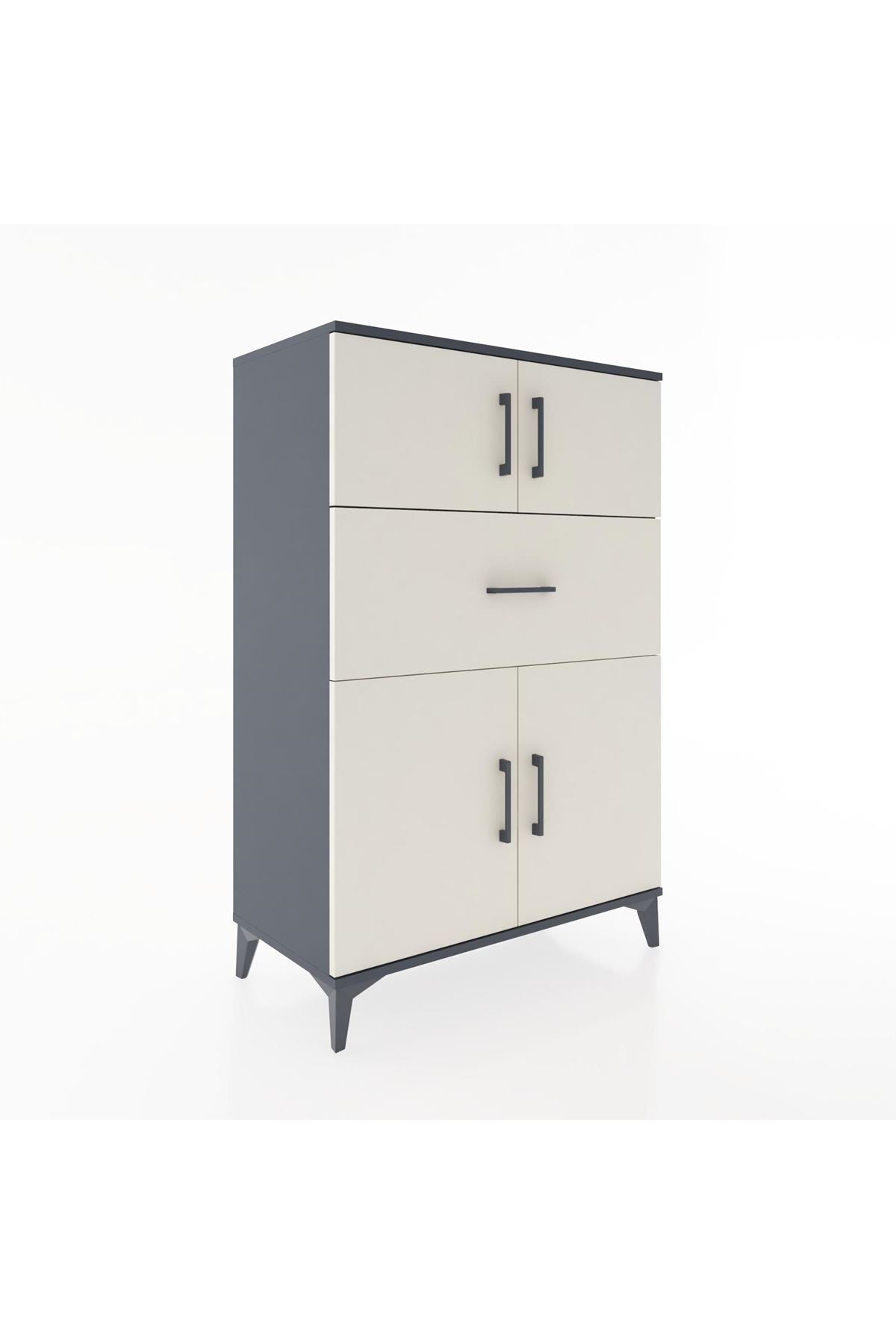 Hyperion Dolap 2 Raflı Tek Çekmeceli 4 Kapaklı 88x44x134 - S51M020V4B