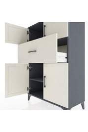 Hyperion Dolap 2 Raflı Tek Çekmeceli 4 Kapaklı 88x44x134 - S51M020V4B