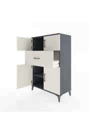 Hyperion Dolap 2 Raflı Tek Çekmeceli 4 Kapaklı 88x44x134 - S51M020V4B