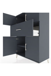 Hyperion Dolap 2 Raflı Tek Çekmeceli 4 Kapaklı 88x44x134 - S51M020V5B