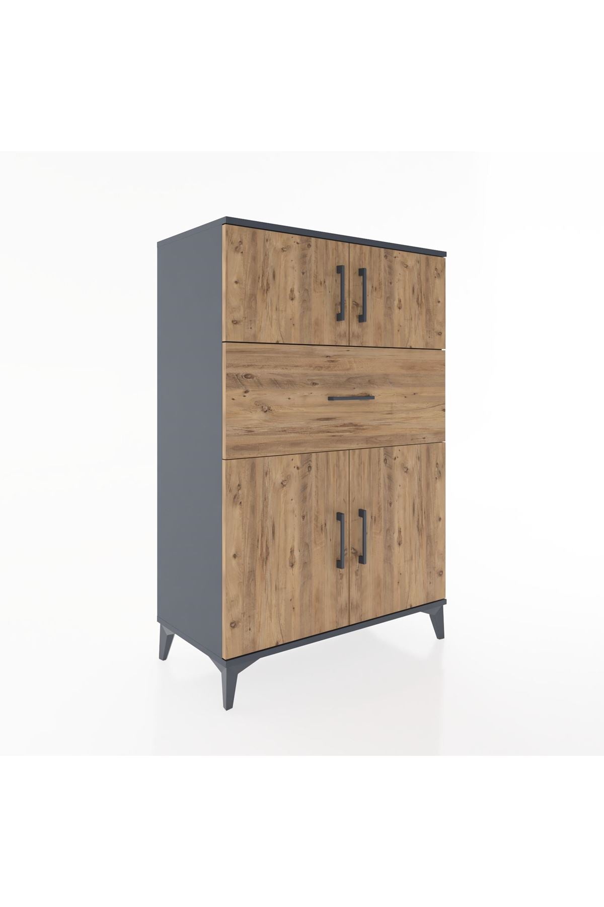 Hyperion Dolap 2 Raflı Tek Çekmeceli 4 Kapaklı 88x44x134 - S51M020V6B