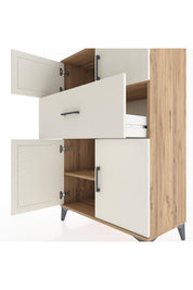 Hyperion Dolap 2 Raflı Tek Çekmeceli 4 Kapaklı 88x44x134 - S51M020V7B