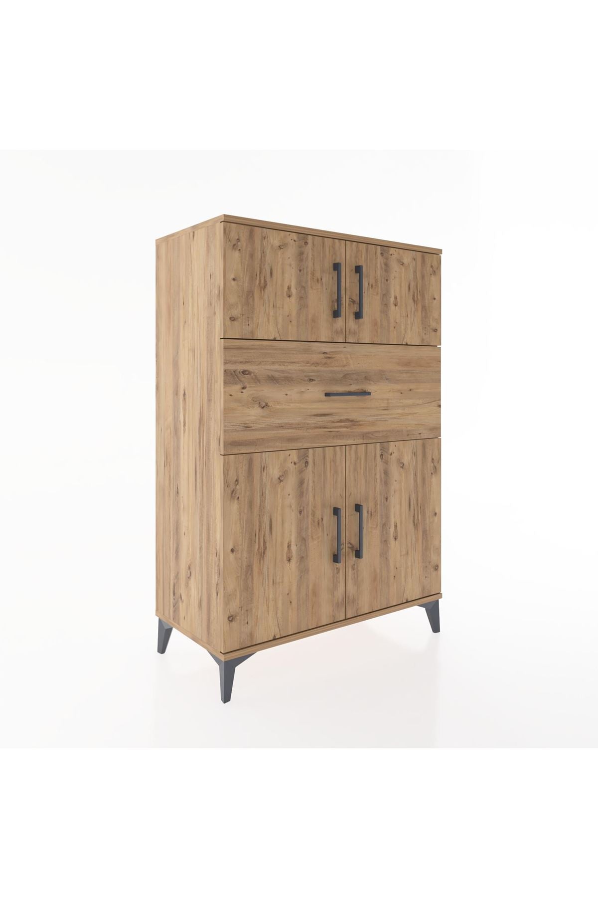 Hyperion Dolap 2 Raflı Tek Çekmeceli 4 Kapaklı 88x44x134 - S51M020V9B